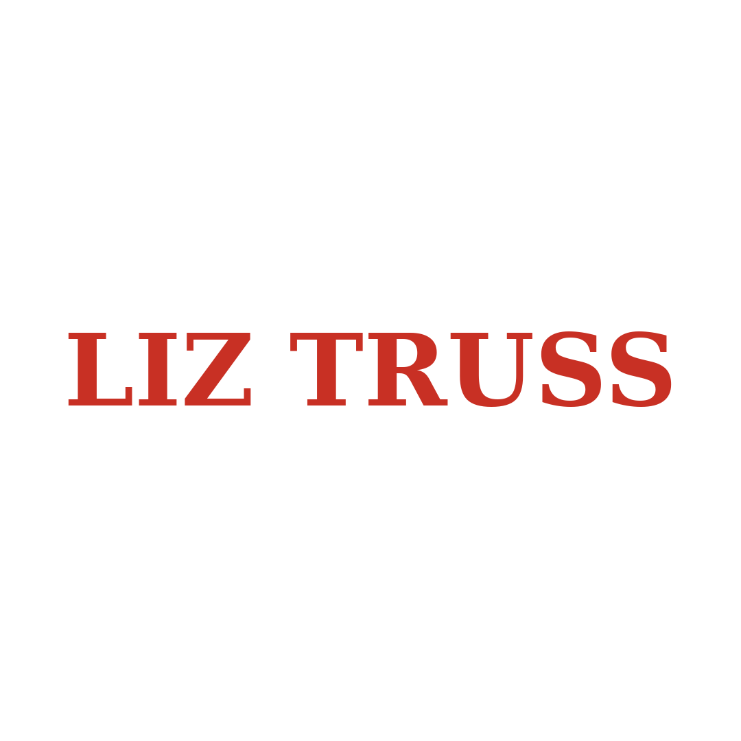 The Liz Truss Show title in white and red lettering on a black background.